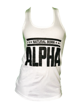 Women's "Natural Born Alpha" Tank (White)