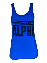 Women's "Natural Born Alpha" Tank (Royal Blue)