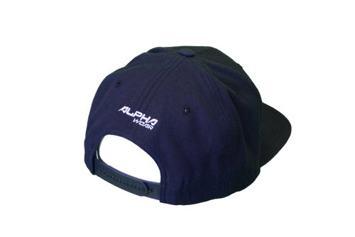 Snap Back "Alpha" Hat (Navy Blue)