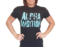 Women's "Alpha Ambition" T-Shirt (Icy Blue)